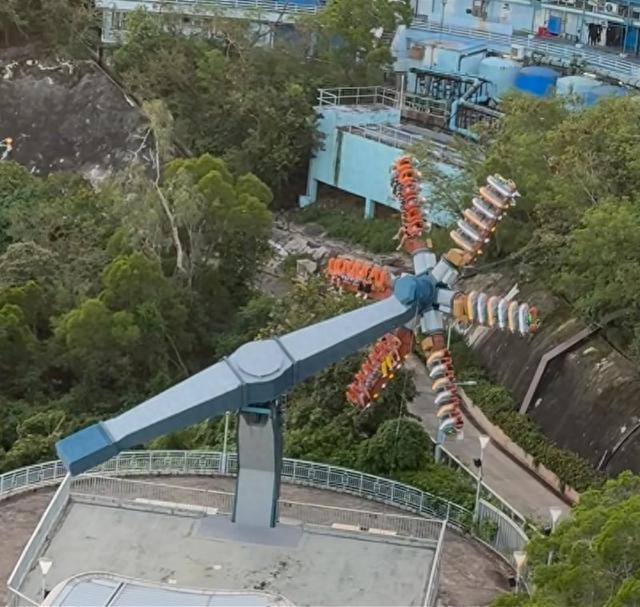 香港海洋公园“狂野龙卷风”出故障，游客滞留高空！多方回应
