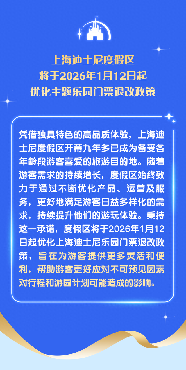 上海迪士尼，公布退票政策！