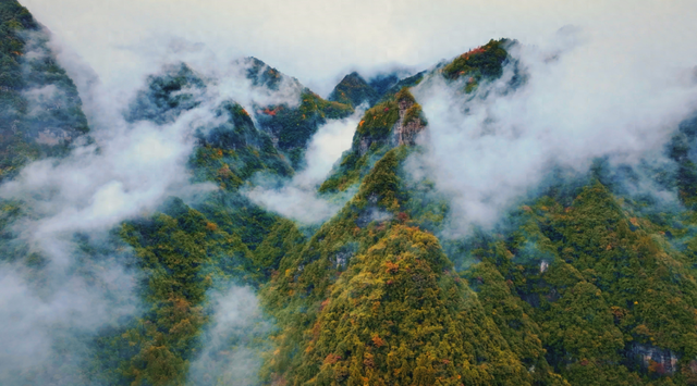 长潭河的秋：打翻调色盘的人间仙境