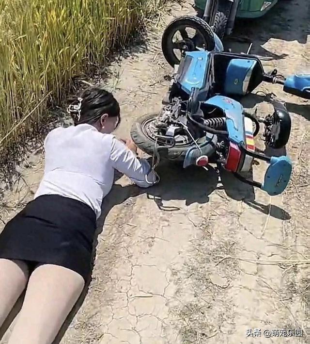 正装女士倒地不起，高跟鞋甩出老远	，围观者拍照成焦点