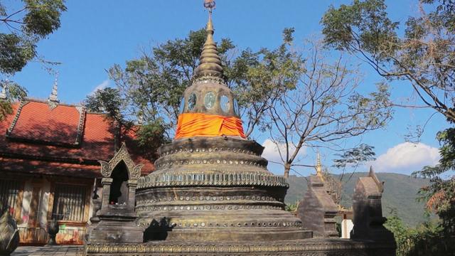 勐泐故王宫遗址，800年前的傣族王城所在地，佛塔下埋藏佛祖舍利