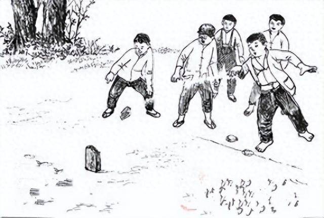 冰天雪地玩“打岗” · 童年时的古老游戏！