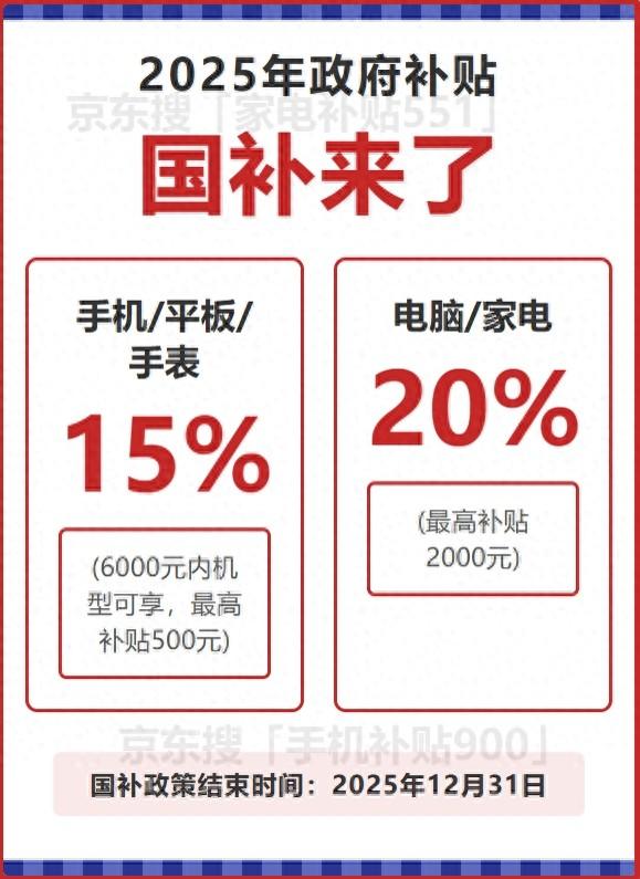 “国补”重启继续！买家电数码手机迎来“黄金窗口期”国补政策2025最新消息:恢复领取入口,官方回应年底结束