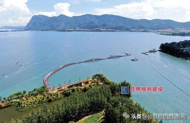 滇池草海第三座浮桥预计9月下旬建成！