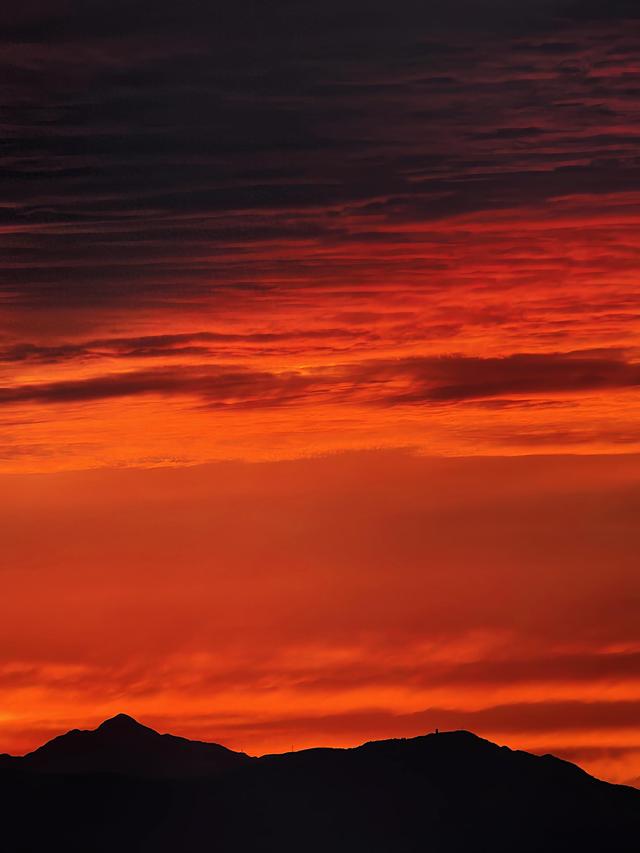北京七夕晚霞