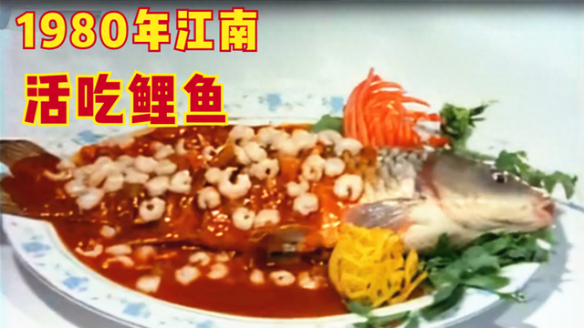 活吃鲤鱼是什么（江南人比广东人还敢吃1980年美食纪录片）