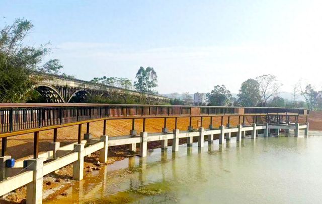 新景观展露雏形！罗定长岗坡民心湖工程建设稳步推进