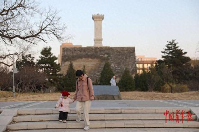 北京中轴线旁的初冬