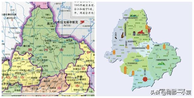 黑龙江黑河，四大古镇
