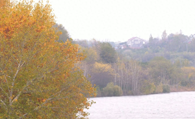 蓝田白鹿原秋韵氤氲 彩林碧水绘静美画卷