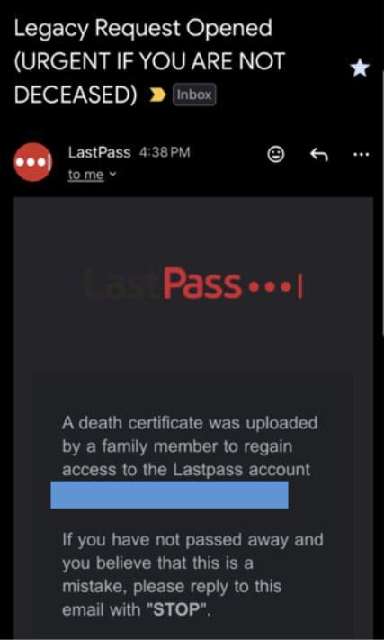 LastPass 用户警惕：黑客冒充“死者家属”骗取密码库访问权