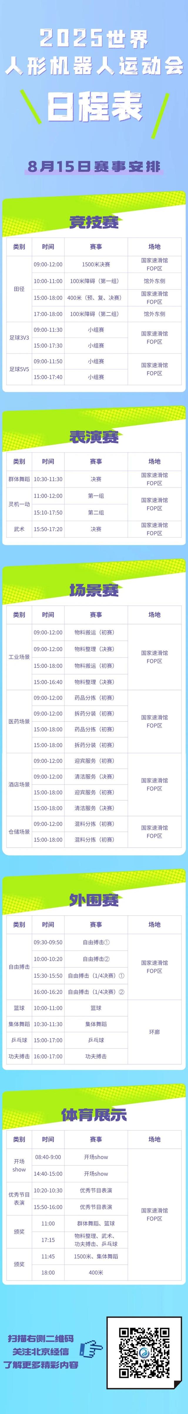 活动 | 明日启幕，全球首个人形机器人运动会竞赛日程来了！