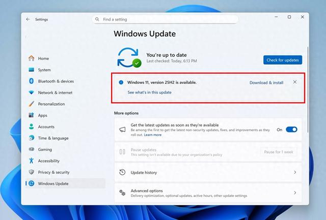 微软确认Win11 25H2 本月中旬进入 WSUS，分阶段面向更多用户开放