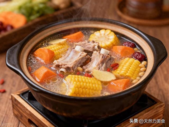 玉米炖排骨汤的家常做法（‍一锅暖到心窝的玉米排骨汤）