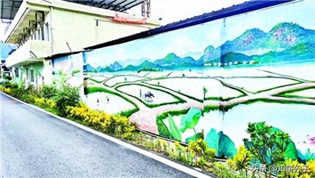 德庆县悦城镇奇槎村：墙上写故事 江边铺彩虹