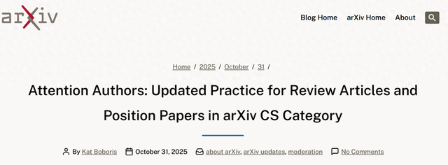 arXiv被AI水文淹没，新规要求AI生成论文需过同行评审