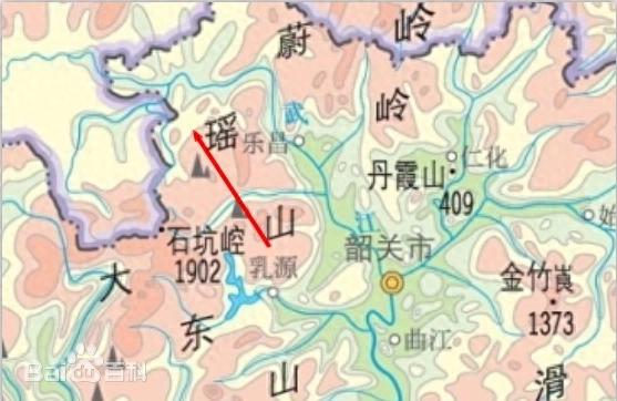 广东韶关市西北部的大瑶山