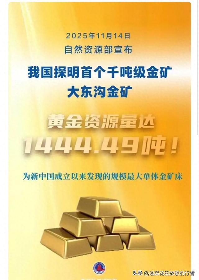 辽宁挖出"地下金库"：1444吨黄金背后	，藏着中国的安全密码