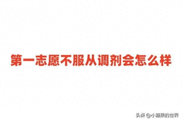 志愿不服从调剂的后果（2024第一志愿不服从调剂会怎么样有什么后果）
