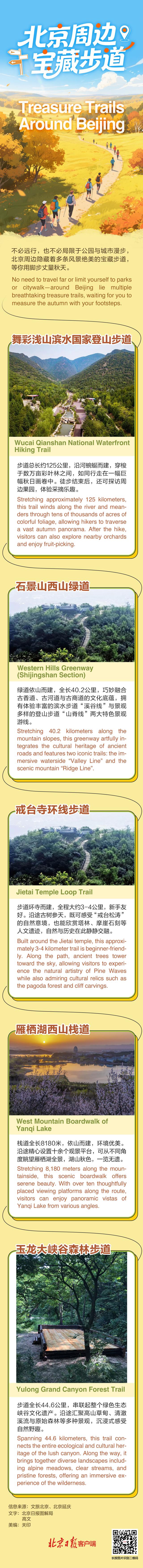 国庆双语游北京⑤丨快来打卡北京周边宝藏步道，一起用脚步丈量秋天