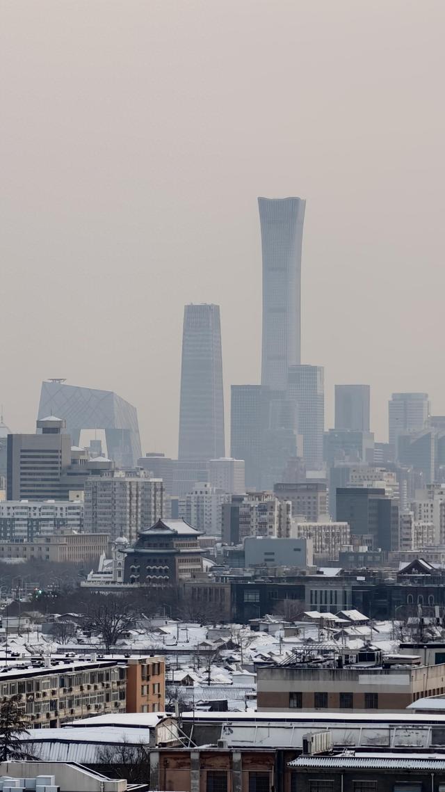 古今同框！登高远眺雪后京城美景