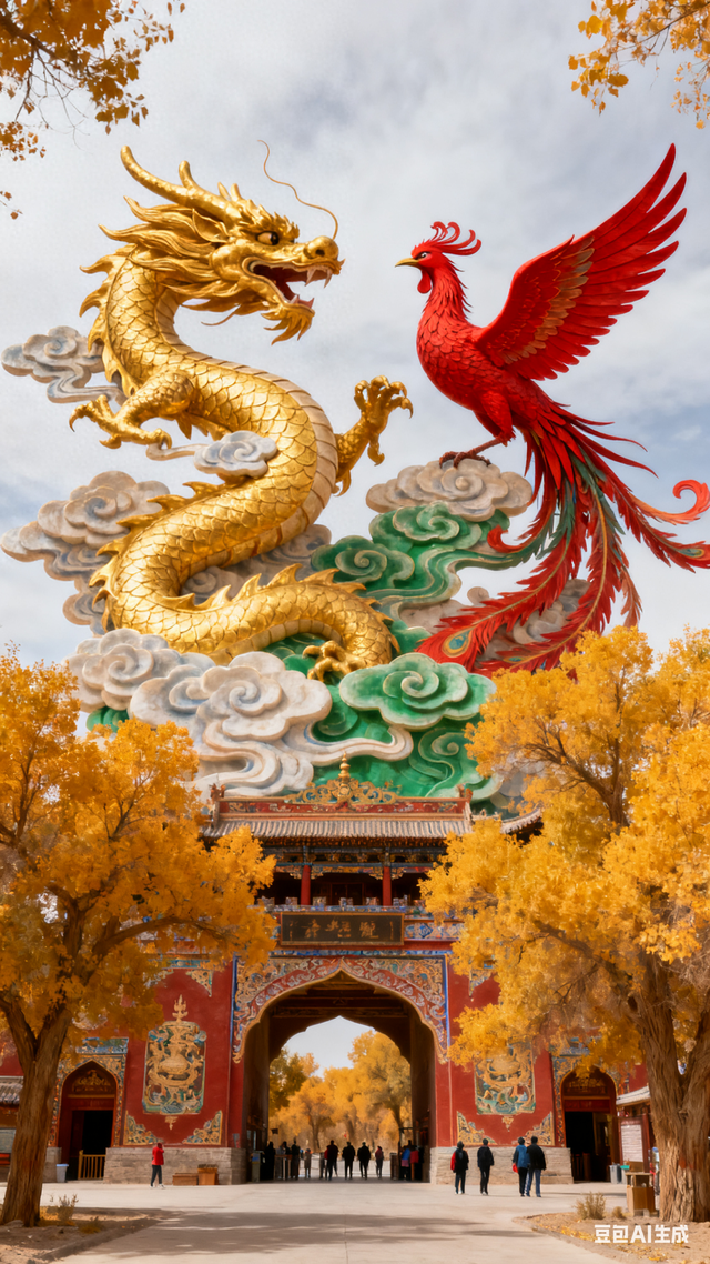 无双道龙赵小荣游记《 一笔祥龙行天下 》（四十）额济纳胡杨林