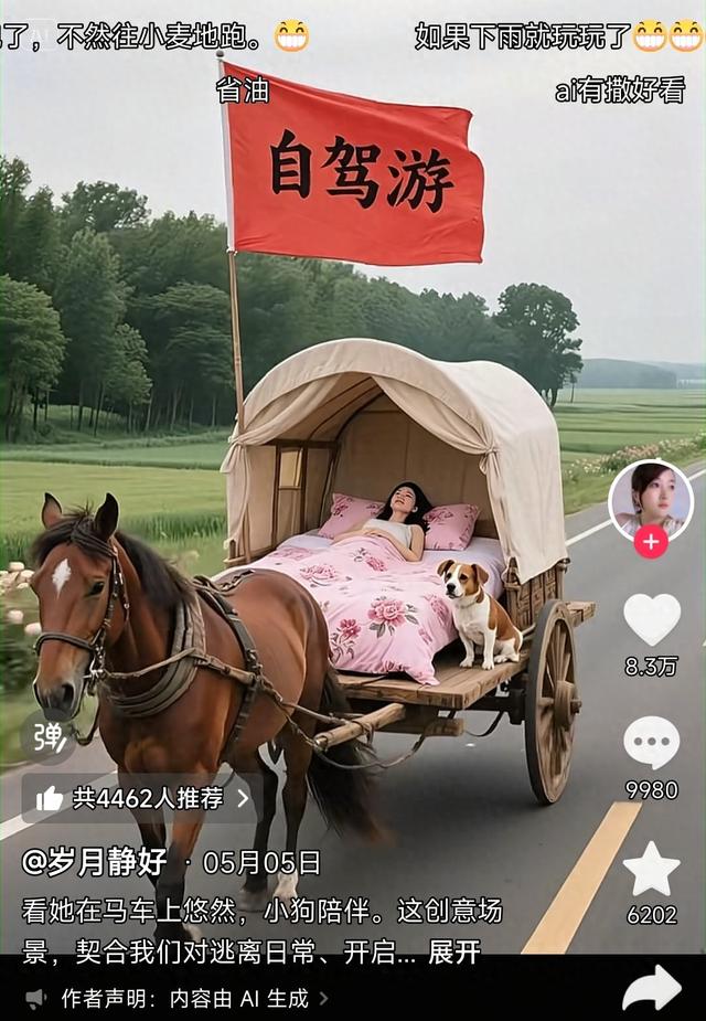 绝了！她躺马车上自驾游，带狗躺平看世界，这才是真正的逃离日常