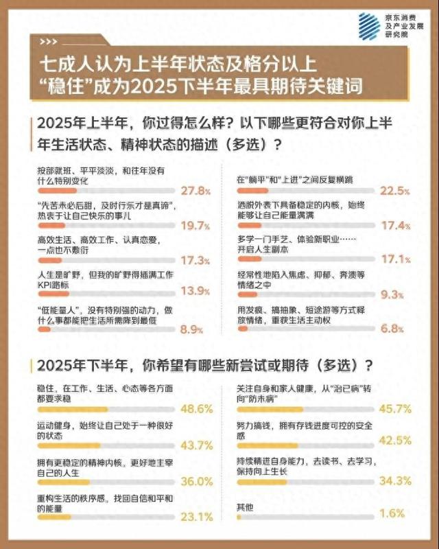京东年中调研：实用主义与情绪价值并行 服务消费成为新亮点