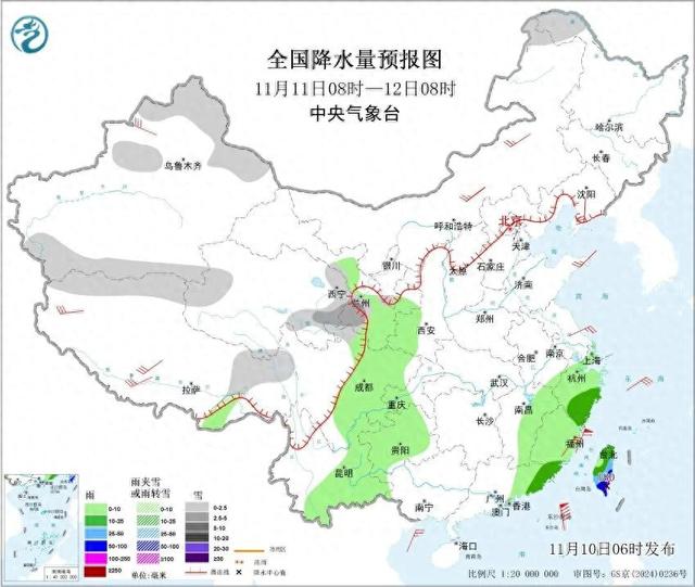 中雪、暴雨、大暴雨来了！