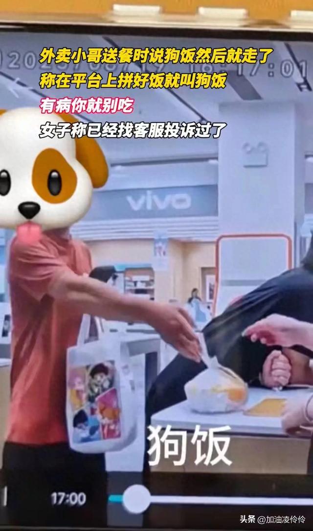 广东一女子点外卖被当面羞辱，一句“狗饭到了”刺痛了普通人的。