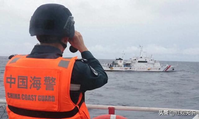又来！菲律宾出动海警编队欲闯仁爱礁，100公里外就被我海警堵了