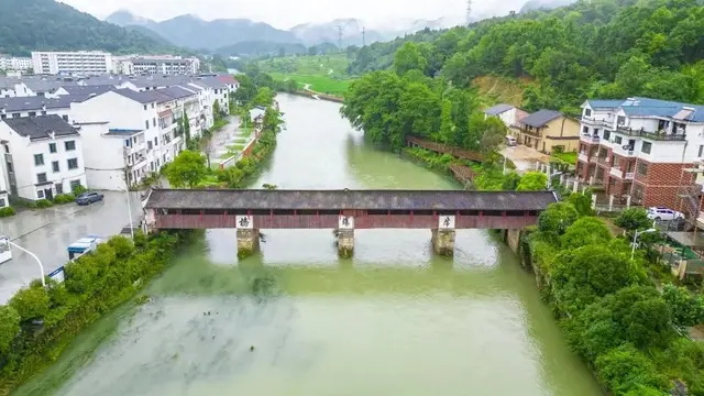 浦江席场桥：神笔马良故里，毛员外吃席建桥，造福乡里