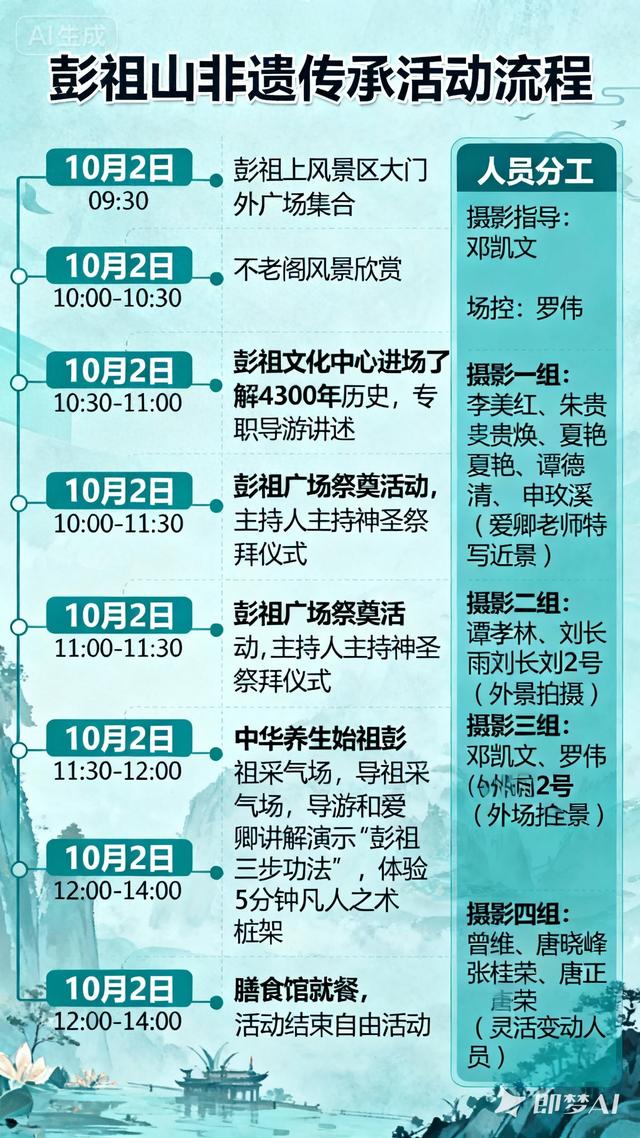 国庆游彭祖山！非遗传承活动邀您共赏文化魅力