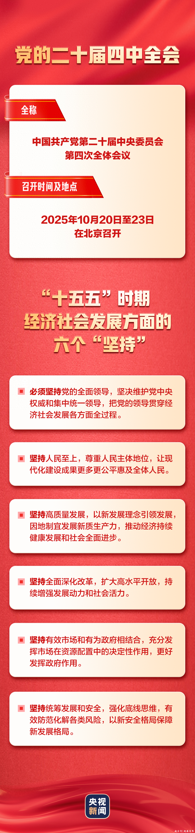 党的二十届四中全会今日召开