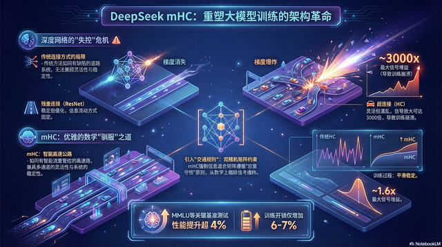 流形矩阵优化（DeepSeek mHC深度解析流形约束超连接如何重塑大模型训练）