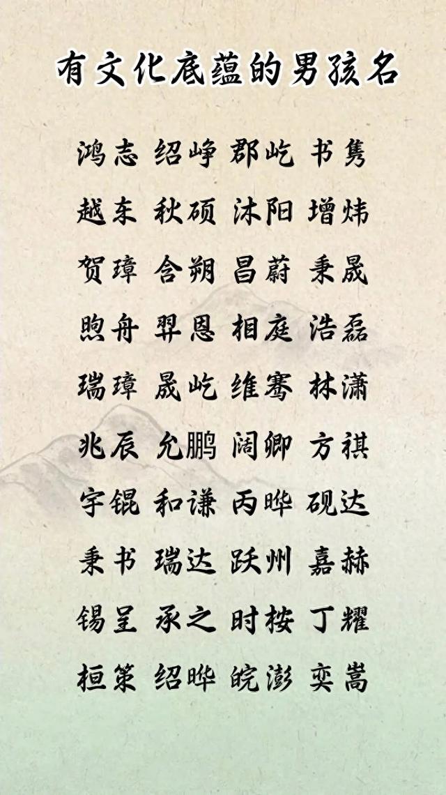 好听到爆的男孩子网名（10个霸气响亮的男孩名字）