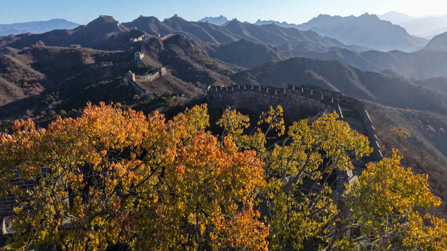 河北金山岭：秋韵未歇，长城染画