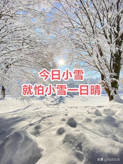 老人说就怕“小雪一日晴”，小雪天晴有啥预兆？早看早了解！