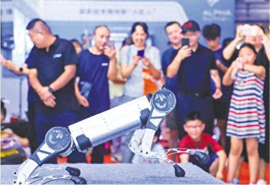 山东造机器人亮相世界机器人大会