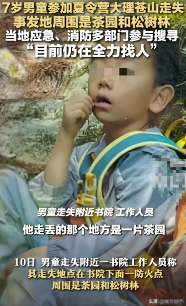 后续!7岁自闭男孩苍山离奇消失,救援队员发声,原来一切早有迹象
