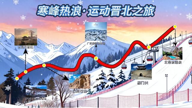 山西省冰雪运动体育旅游精品线路二“寒风热浪·运动晋北之旅”