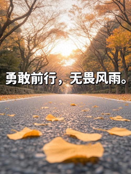 心中有光	，何惧人生风雨！