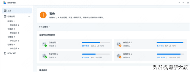 群晖NAS空间又红了？别慌！一条命令，让你“白嫖”回几百G硬盘！
