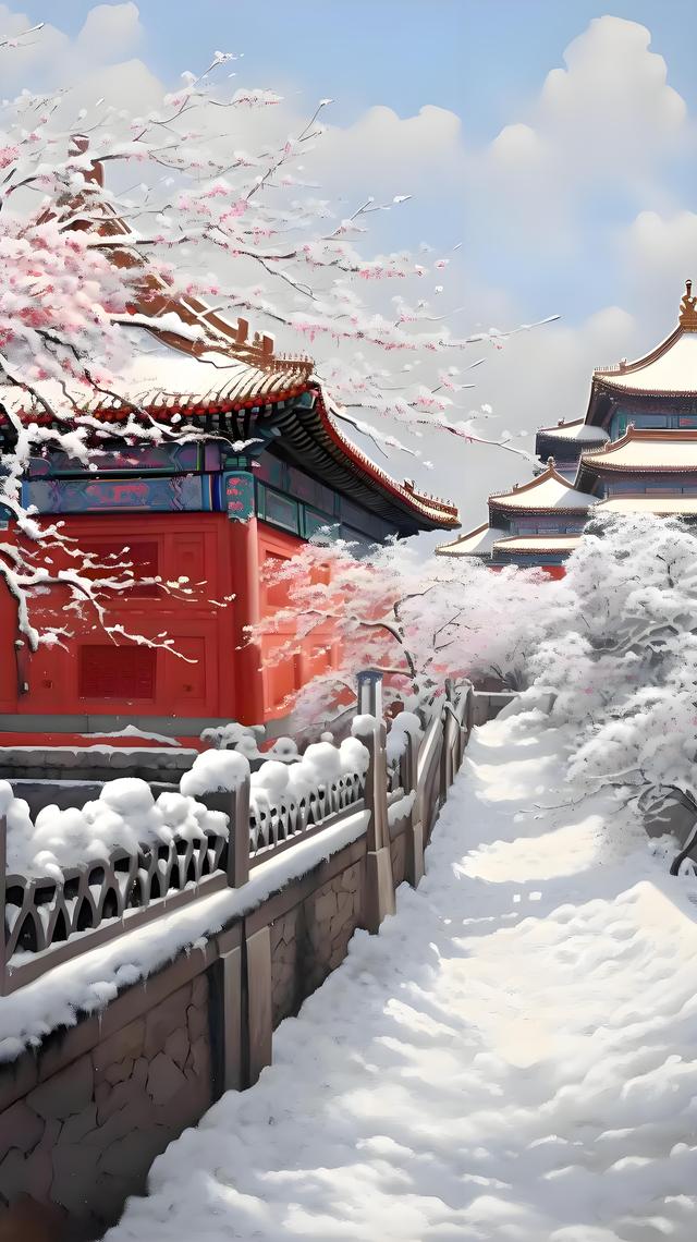 冬天看中式建筑披“雪景皮肤	”	，美到心颤！