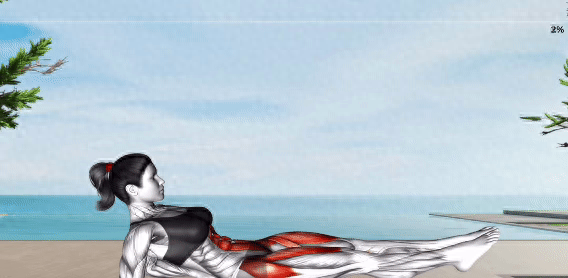 每天躺床上“交替抬腿”100次，相当于“慢跑	”1小时	，轻松瘦肚子