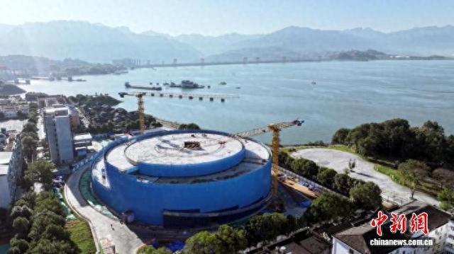 三峡水利智慧展示馆主体结构封顶