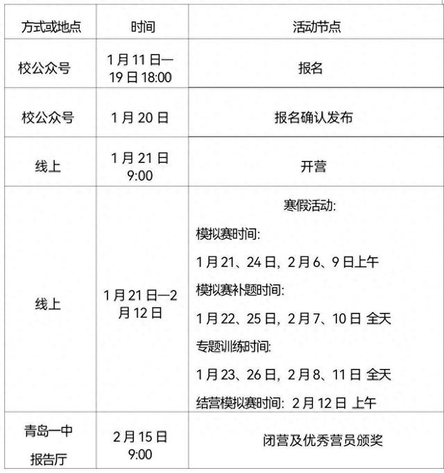 青岛一中网站建设（2025年青岛一中信息学科营活动通知）