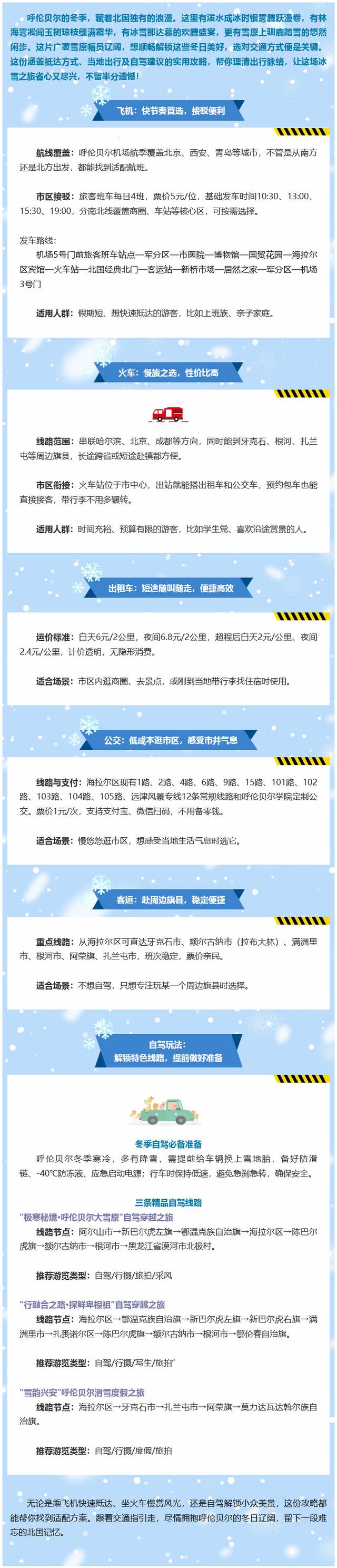 冬季来呼伦贝尔交通全攻略