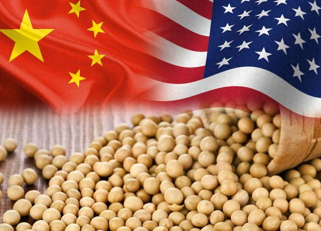 中方刚采购200万吨大豆	，美国代表就通告全球，必须缩减对华贸易