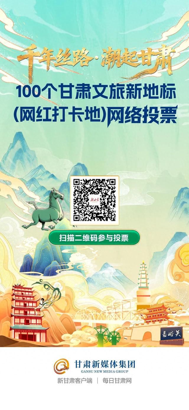 为你心中的陇原宝藏打call！100个甘肃文旅新地标网络投票开启